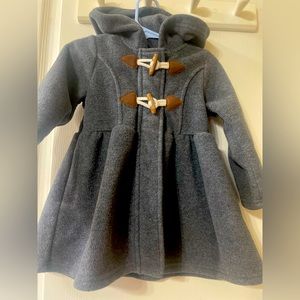 Good Lad Toddler Girls hooded pea coat size 3T